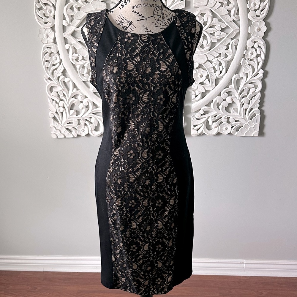 Womens black / lace dress size 6